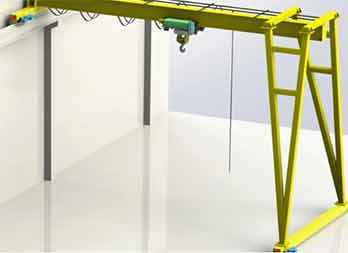 Semi-Gantry Crane System - heavy duty gantry crane type