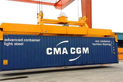 Overhead crane attachment - Container handling crane speader 