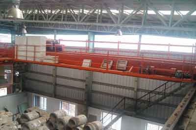 10 Ton Overhead Crane For Steel Plant, Open Winch Crane 10 Ton