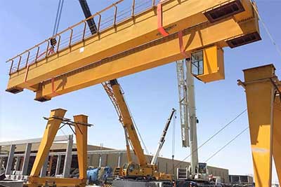 main girder installation of precast yard gantry crane