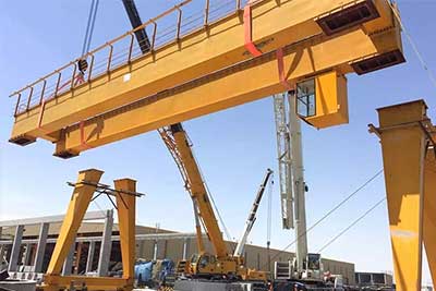 main girder installation of precast yard gantry crane 