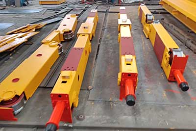 End carriages of 40 ton electric overhead crane for sale USA.