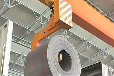 C hook overhead crane for coil handling 