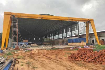 5 Ton Gantry Crane Single Girder Design for Steel Mill Sri Lanka