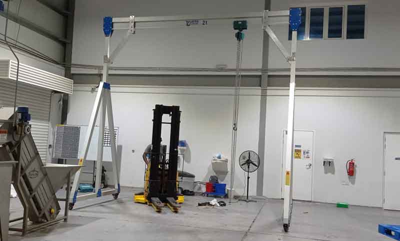 2 ton portable aluminum gantry crane qatar