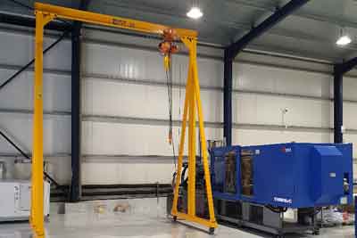2 Ton Portable Gantry Crane Greece, Small A Frame Gantry Crane