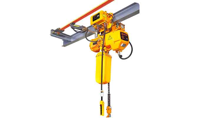 1 Ton Electric Chain Hoist with Motorized Trolley 