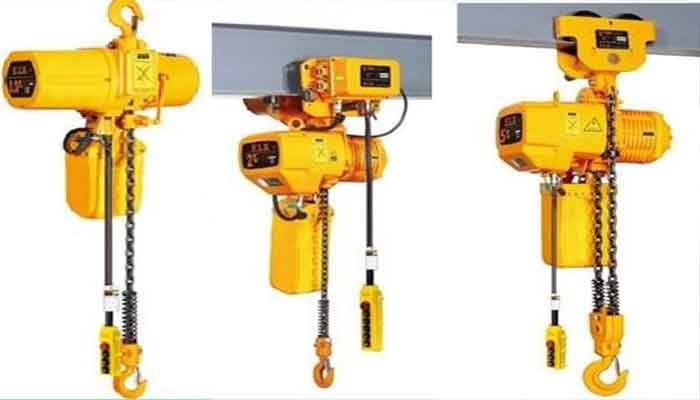 Main types of electri chain hoists