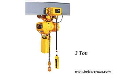 3 Ton Electric Chain Hoist & Trolley, Good Price Electric Chain Block 3 Ton 