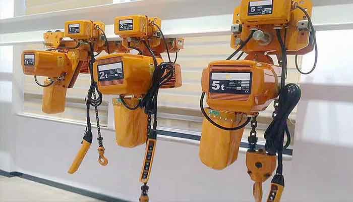 motorized trolley electric chain hoist 5 ton for sale