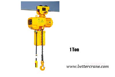 1 Ton Electric Chain Hoist with Manual Trolley  For Sale Good Price