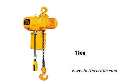 1 ton electric chain block with electric chain fall hoist design