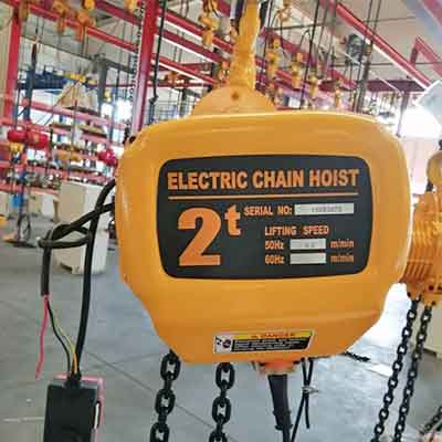 2 ton hook mounted electric chain hoist 