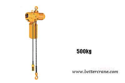 500kg electric chain hoist with electric chain fall hoist design