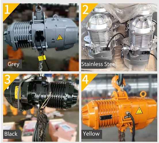 10 ton electric chain block with hook suspension design can be customized based on your lifting requirements and application conditions