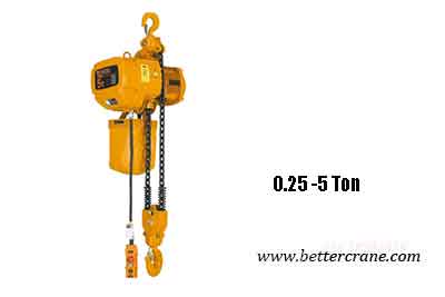 500kg -5 Ton Hook Suspension Hoist, Hook Electric Chain Hoists 