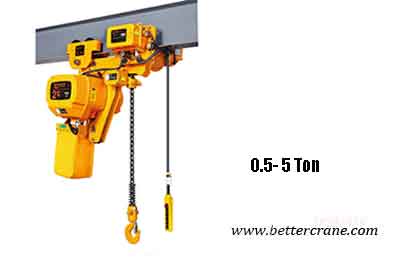 Low Headroom Monorail Electric chain Hoist 1 Ton, 2 Ton, 3 Ton, 5 Ton