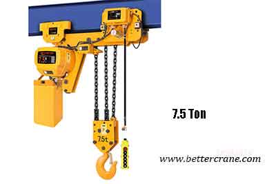  7.5 ton low profile electric chain hoist 