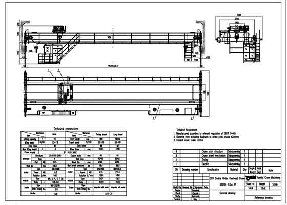 10 Ton Double Girder Bridge Crane