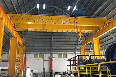 Economical double girder overhead crane with elecric hoist trolley 