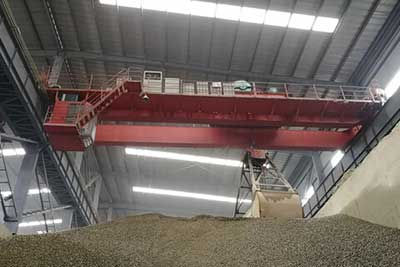 hydraulic grab double girder overhead crane 20 ton 