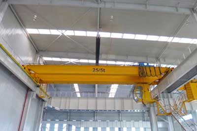 25 ton overhead crane, with top running double girder crane design