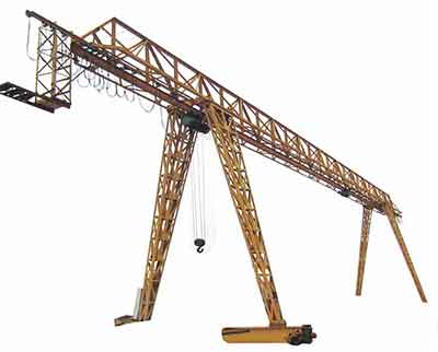 Truss girder single beam gantry crane: