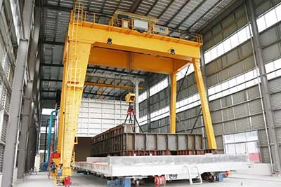 Double girder gantry crane 25 ton