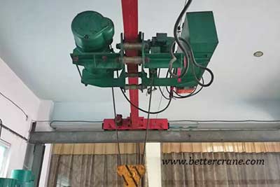 Electric wrie rope hoist for single girder overhead crane 