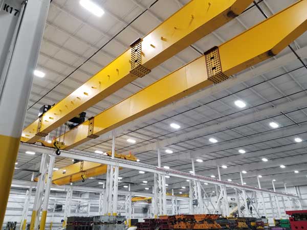 40 ton overhead crane for American automobile parts manufacturing workshop