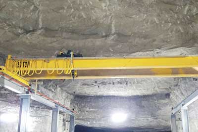 low headroom overhead crane for space limited application 