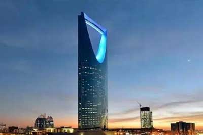 The Kingdom Building is located in the center of Riyadh, the capital of Saudi Arabia, and is a landmark building in Riyadh