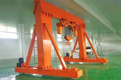 Castor travelling motorized gantry crane