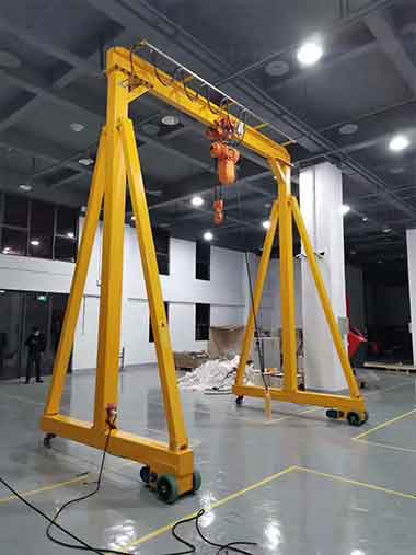 Fixed height A frame gantry crane for sale Vietnam 