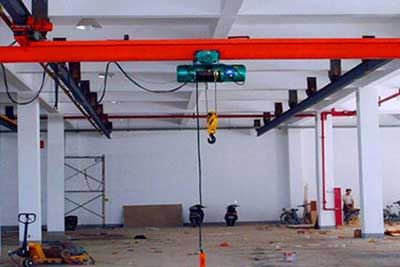 Economical single girder overhead crane with underhung design for Thailand