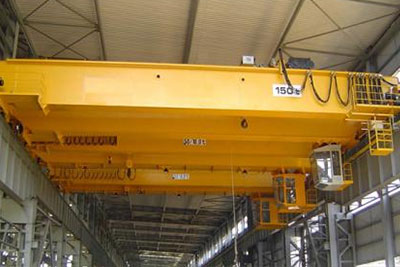 Product Type:QDx,Eureopan stye double girder overhead crane with open winch trolley