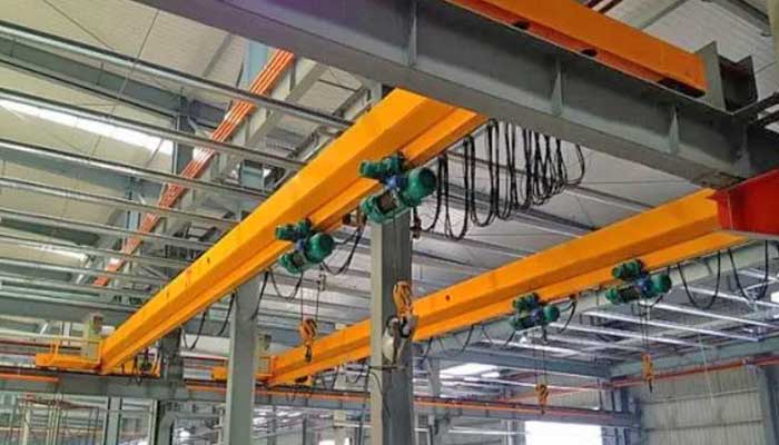 Single girder double hoist overhead crane, LDE series 