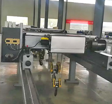 Double girder hoist trolley,