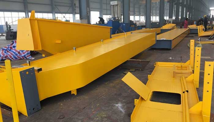 Main steel structrue of overhead crane for the double girder overhead crane project for Saudi Arabi