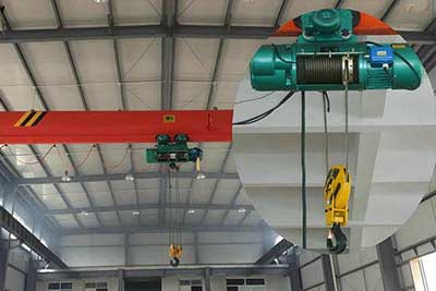 Single speed crane hoist