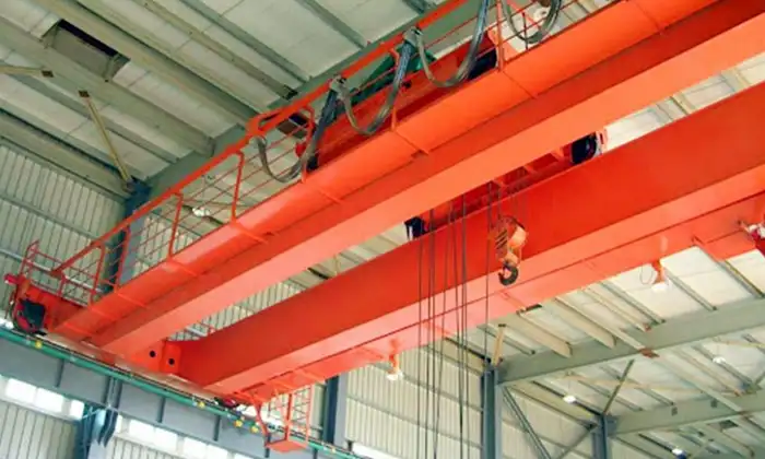 Custom double girder overhead crane for mining environments