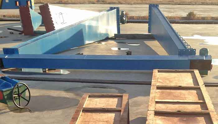 Crane legs of single girder gantry crane