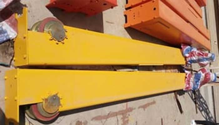 European style end carriages of single girder overhead crane 5 ton 