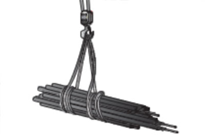 Falling load to due to insecure rigging