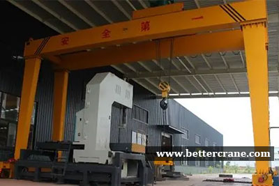 double girder gantry crane for indoor workshop use 