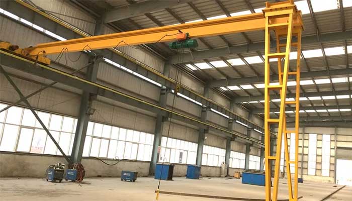 Single leg workshop gantry crane - Semi gantry crane for workshop use