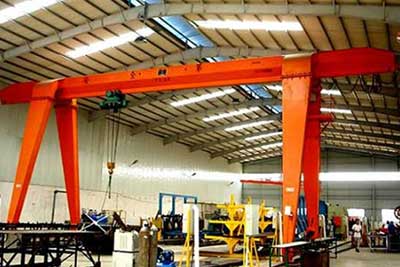 Single girder garage gantry crane