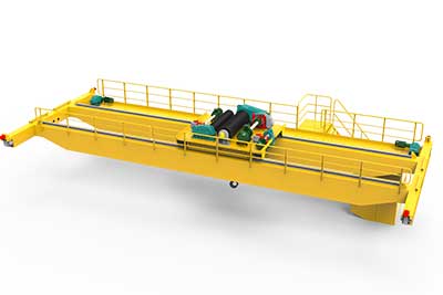 QD series of overhead open winch crane for heavy duty plate handling 