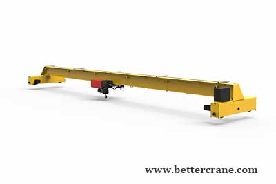 Single girder overhead crane with top running crane design for sale Negeria