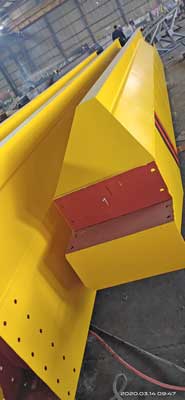 Main girder of top running overhead crane